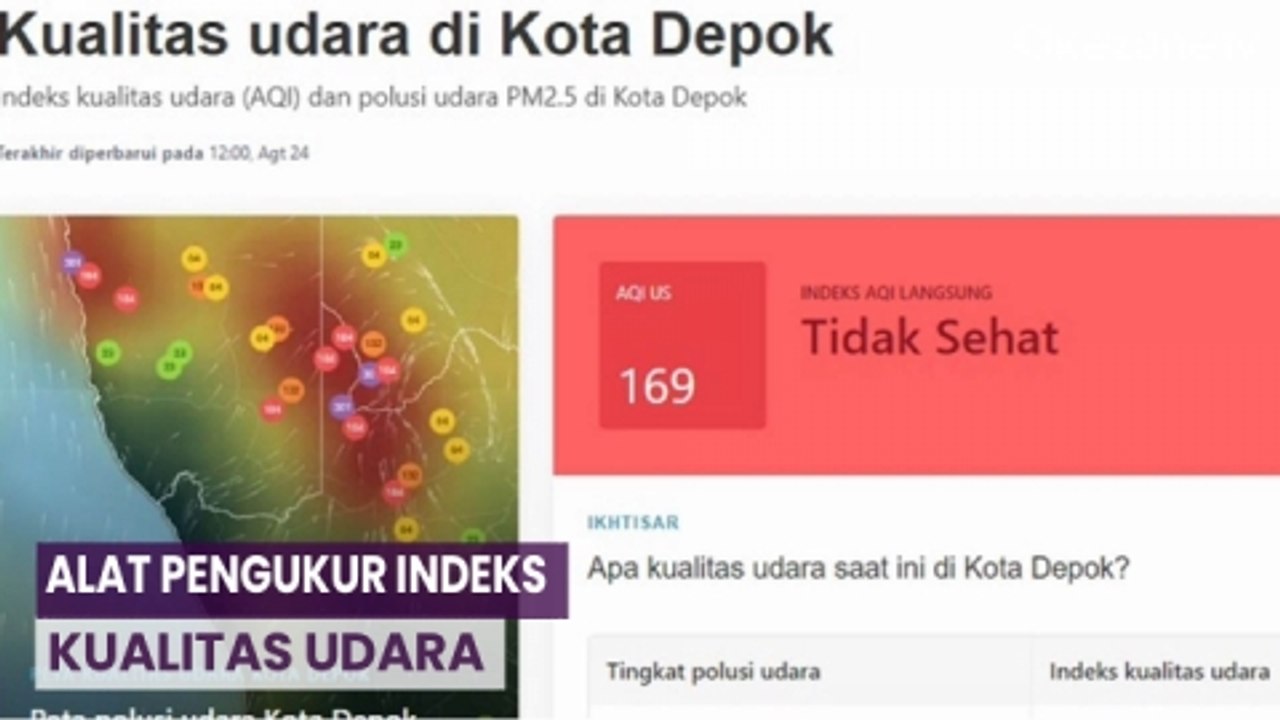 Pemkot Depok Miliki Alat Pengukur Indeks Kualitas Udara di 4 Titik Lokasi