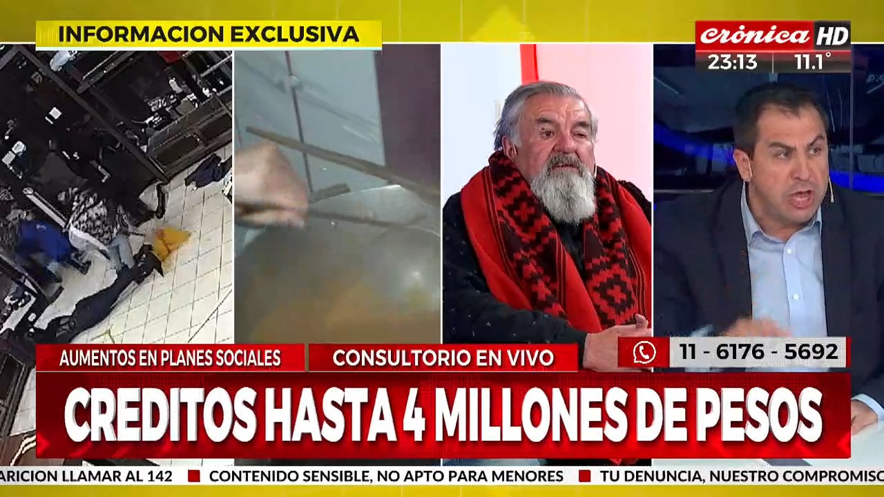 Raúl Castells ratificó haber incentivado los saqueos y calificó a militante de Milei de "nazi"