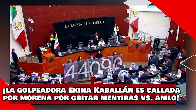 ¡VEAN! ¡la golpeadora ‘Ekina Kaballán’ es callada por morena por gritar puras mentiras contra AMLO!