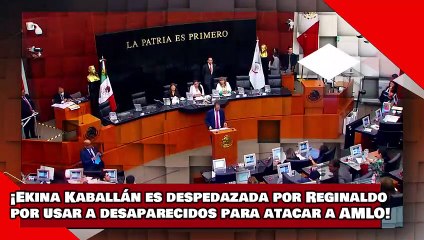 ¡VEAN! ¡la Ekina Kaballán es despedazada por Reginaldo por usar a desaparecidos para atacar a AMLO!