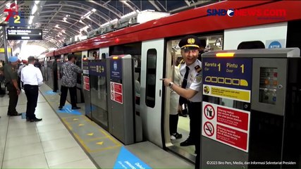 Sempat Tertunda, Presiden Resmikan Moda Transportasi LRT