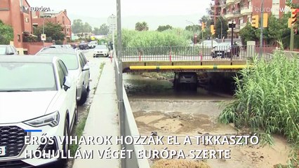 Erős viharok hozzák el a tikkasztó hőség végét Európa-szerte