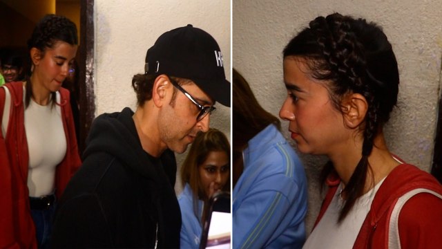 Hrithik Roshan और Saba Azad निकले Movie Date पर, Fans और Paps की भीड़ में बुरी तरह घिरे! |FilmiBeat