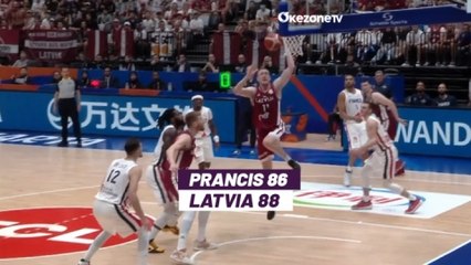 Highlights FIBA World Cup 2023: Dramatis, Latvia Bungkam Prancis 88-86