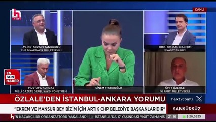 İyi Partili Ümit Özlale: İmamoğlu ve Yavaş'ı desteklemezsek bizim için tezat oluşturmaz