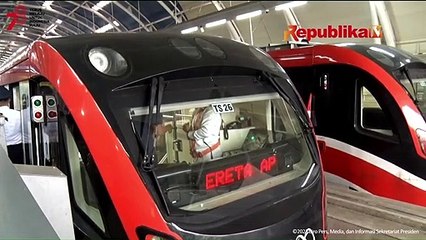 Jokowi: LRT Bantu Kurangi Polusi di Jakarta