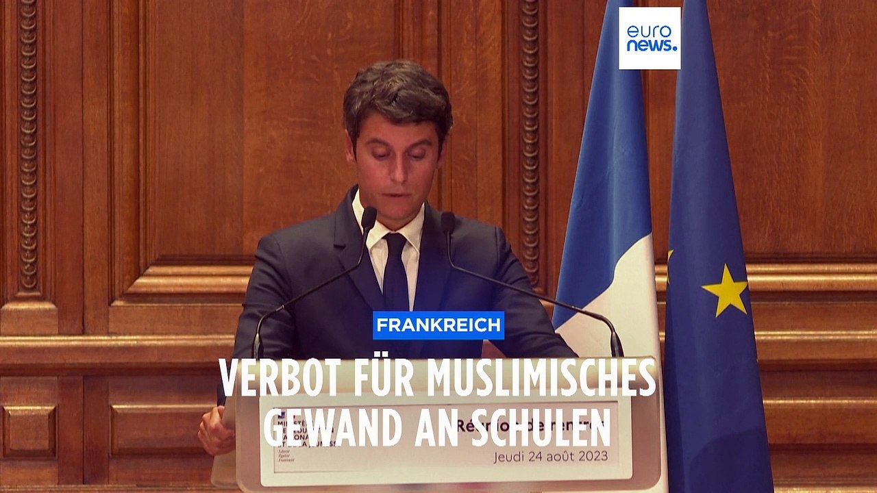 Frankreichs Bildungsminister verbietet muslimische Gewänder an Schulen