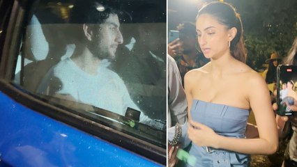 Palak Tiwari और Ibrahim Ali Khan Paps से बचते हुए पहुंचे Aryan Khan की Party में, Video Viral!