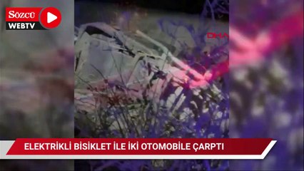 Otomobil elektrikli bisiklete çarptı: 3 ölü