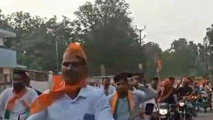 सीधी: भाजपा युवा मोर्चा ने निकाली बाइक रैली,विधायक ने दिखाई ताकत