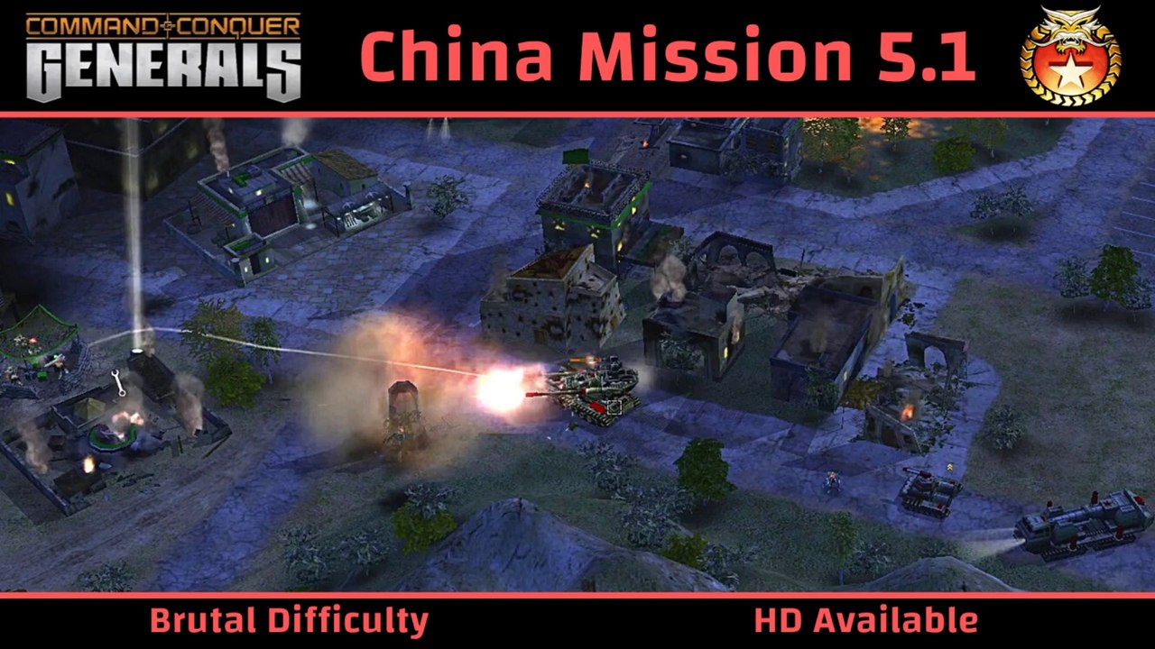 How to Beat C&C Generals China Mission 5: Scorched Earth Pt 1/2 - Brutal - HD