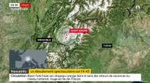 Savoie: Regardez les images de l’important éboulement de pierres dans la vallée de la Maurienne qui a provoqué la suspension du trafic ferroviaire entre la France et l’Italie - VIDEO
