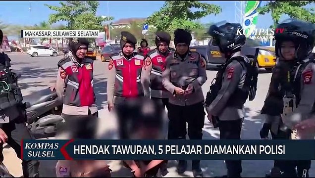 Hendak Tawuran, 5 Pelajar Diamankan Polisi
