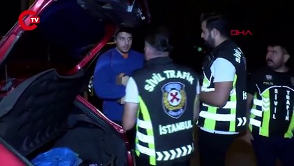 Kadıköy'de denetime takılan sürücüden tehdit!