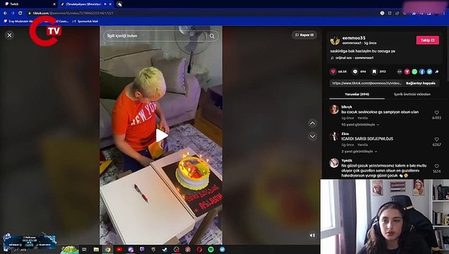 Twitch yayıncısı Yaren Çakar'dan Okan Buruk'un oğlu Ali Yiğit Buruk'a hakaret!