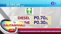 Panibagong oil price hike, ipapatupad bukas | BT