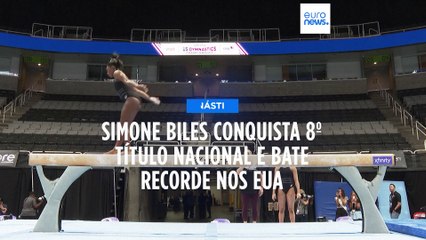 Simone Biles conquista oitavo título dos EUA e bate recorde de 1993