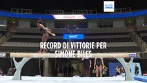 Stati Uniti, record della ginnasta Simone Biles: otto titoli nazionali per lei