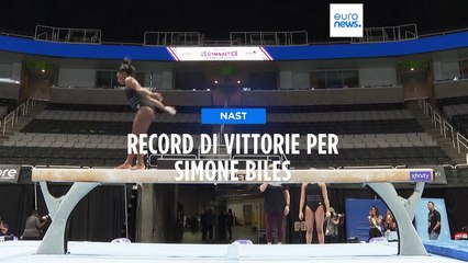 Stati Uniti, record della ginnasta Simone Biles: otto titoli nazionali per lei