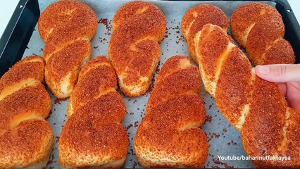 DIŞARDA TANESİ 15 TL❗️MAYALAMA YOKSADECE 1 BARDAK SU İLE 8 TANE ÇITIR ÇITIR PASTANE SİMİDİ YAPTIM