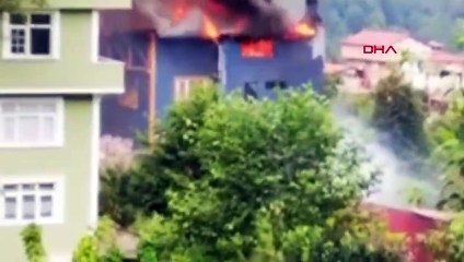 RİZE'DE, ÖZEL ÇAY FABRİKASINDA YANGIN