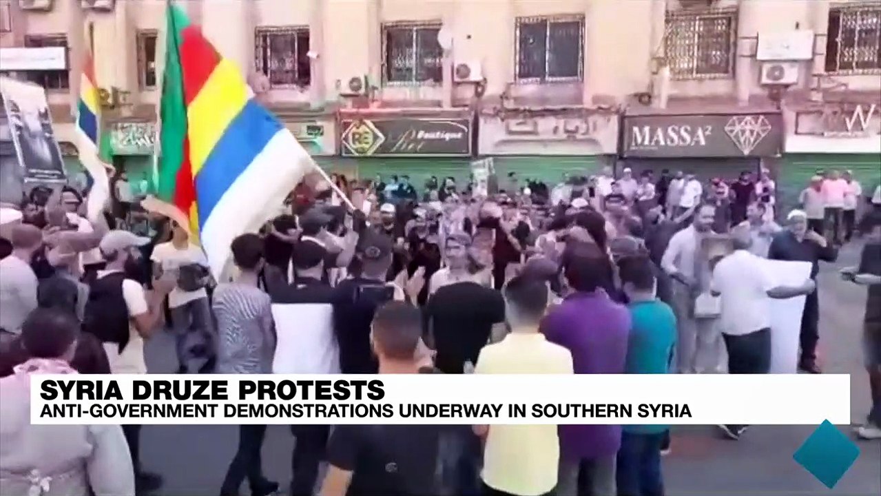 'Go away Assad': Rare anti-government protests underway in southern Syria