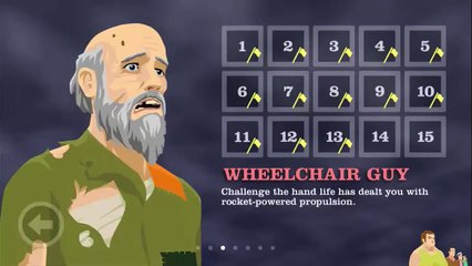 Happy Wheels iOS: Wheelchair Guy level 14