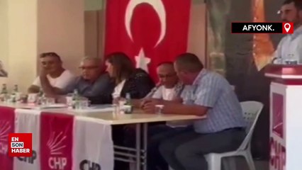 Afyonkarahisar'da CHP ilçe kongresinde gergin anlar