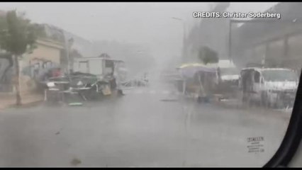 Tempesta a Maiorca, pioggia e vento forte spazzano l'isola