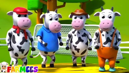 Five Little Cows - Kindergarten Songs & Baby Cartoon Videos
