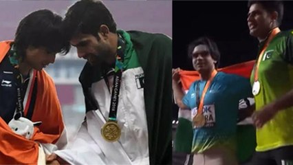 Neeraj Chopra Gold Medal Historical Win पर Pakistani Reaction, Arshad Nadeem के साथ Photo..| Boldsky