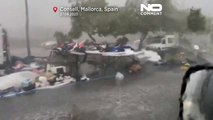Spagna, venti violenti e piogge torrenziali alle Baleari