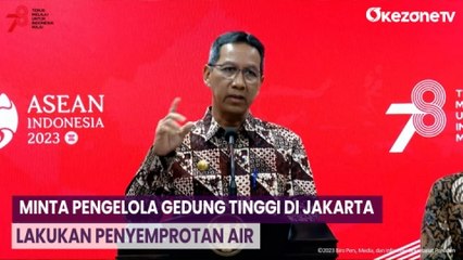 Kurangi Polusi Udara, Pj Gubernur Heru Minta Pengelola Gedung Tinggi di Jakarta Lakukan Penyemprotan Air
