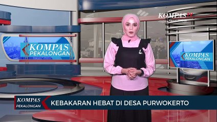 Kebakaran Hebat di Desa Purwokerto, 4 Rumah Ludes Terbakar