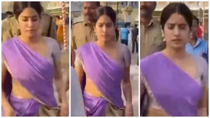 Janhvi Kapoor: वेंकटेश्वर स्वामी मंदिर पहुंची जाह्नवी कपूर, पारंपरिक आउटफिट में जीता फैंस का दिल
