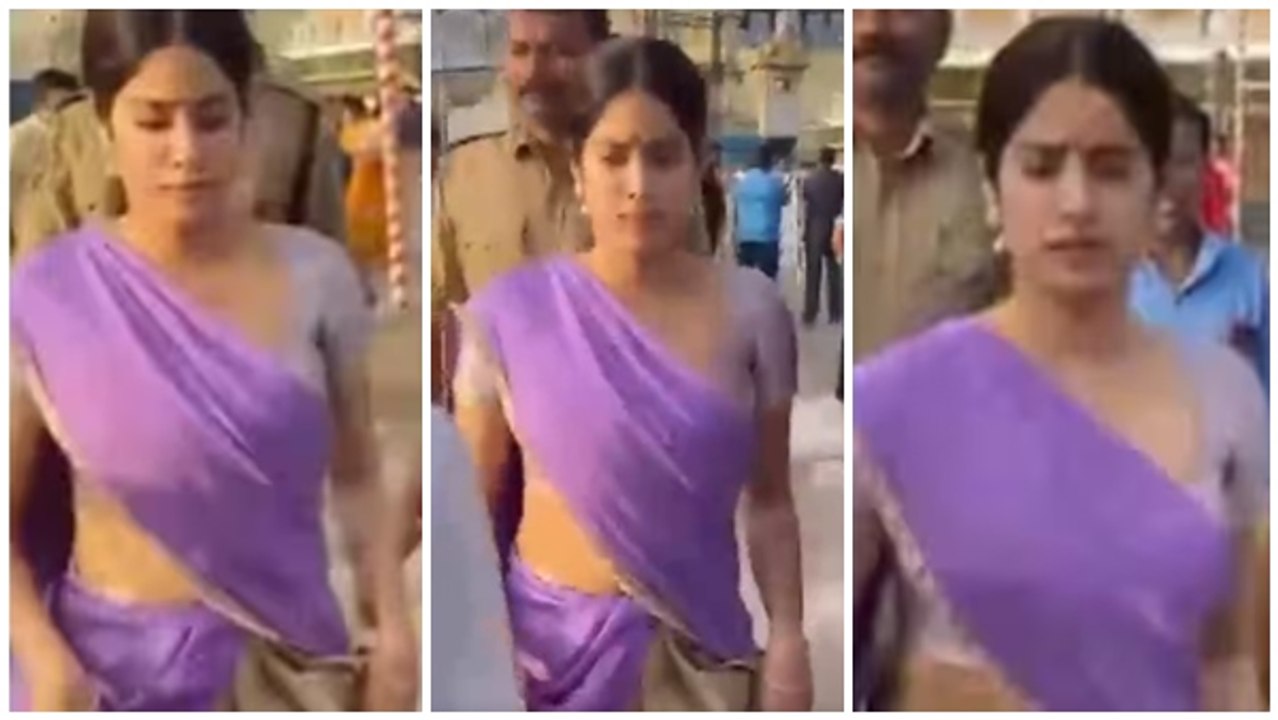 Janhvi Kapoor: वेंकटेश्वर स्वामी मंदिर पहुंची जाह्नवी कपूर, पारंपरिक आउटफिट में जीता फैंस का दिल