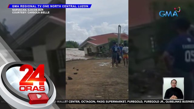 11 bahay sa Brgy. San Pedro, posibleng gumuho dahil sa pag-apaw ng ilog | 24 Oras