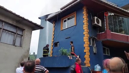 Rize'de çay fabrikasında korkutan yangın