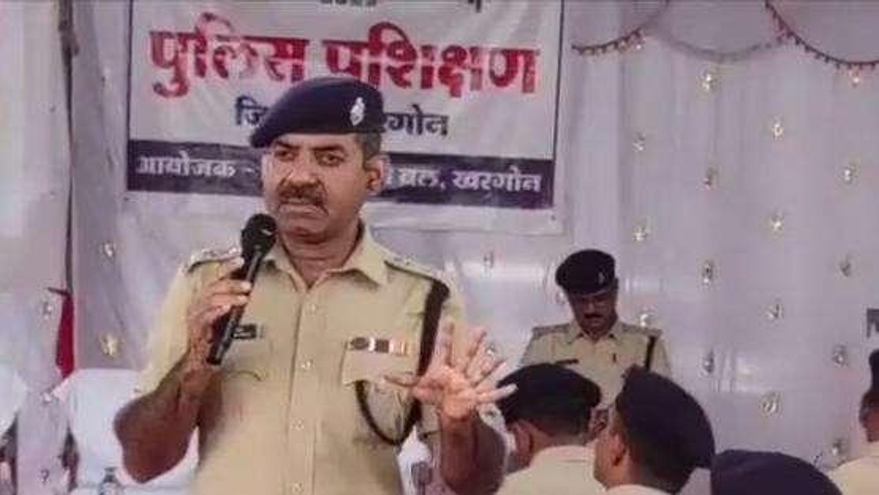 खरगौन: SP ने पुलिस कर्मियों को किया प्रशक्षित,दिए अहम टिप्स