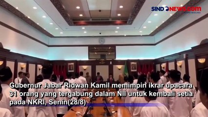 Ridwan Kamil Pimpin Ikrar Setia Anggota NII untuk NKRI 🇮🇩