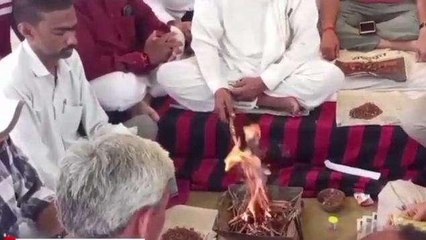 जयपुर: स्वतंत्रता सेनानियों ने मुख्यमंत्री और सरकार की सद्बुद्धि के लिए किया यज्ञ, देखिए