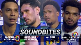 Japeth Aguilar, Junemar Fajardo, AJ Edu and Karl Anthony Towns | Soundbites