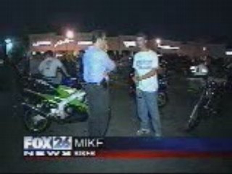 Illegal street bike racing