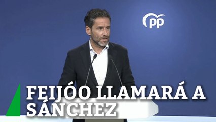 Núñez Feijóo llamará a Pedro Sánchez en las próximas horas para solicitarle una reunión