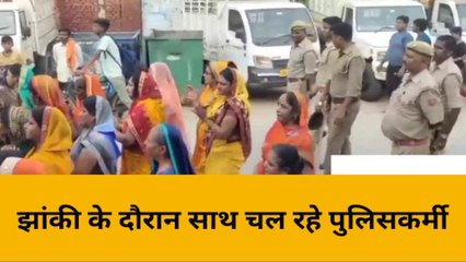 भदोही: श्रावण मास के अंतिम सोमवार को शिव भक्तों ने निकाली भव्य झांकी