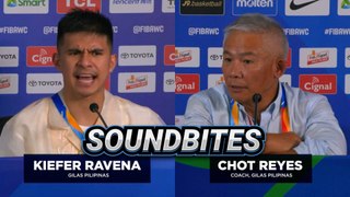 Coach Chot Reyes and Kiefer Ravena after their loss against Angola | Soundbites