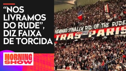 Torcida do PSG comemora saída de Neymar