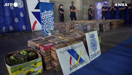 Spagna, sequestro record di cocaina: 9,5 tonnellate dall'Ecuador