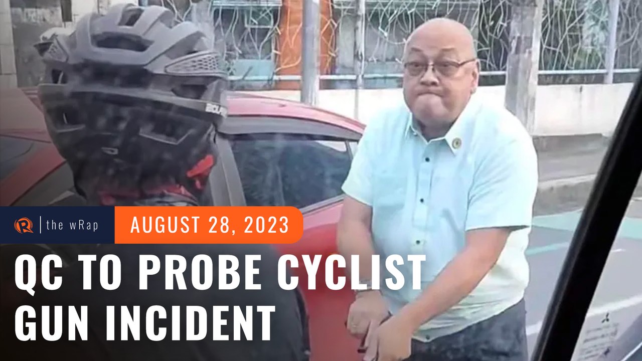 Quezon City vows to probe man who pulled gun on cyclist