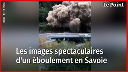 Savoie : les images spectaculaires de l'éboulement en vallée de Maurienne